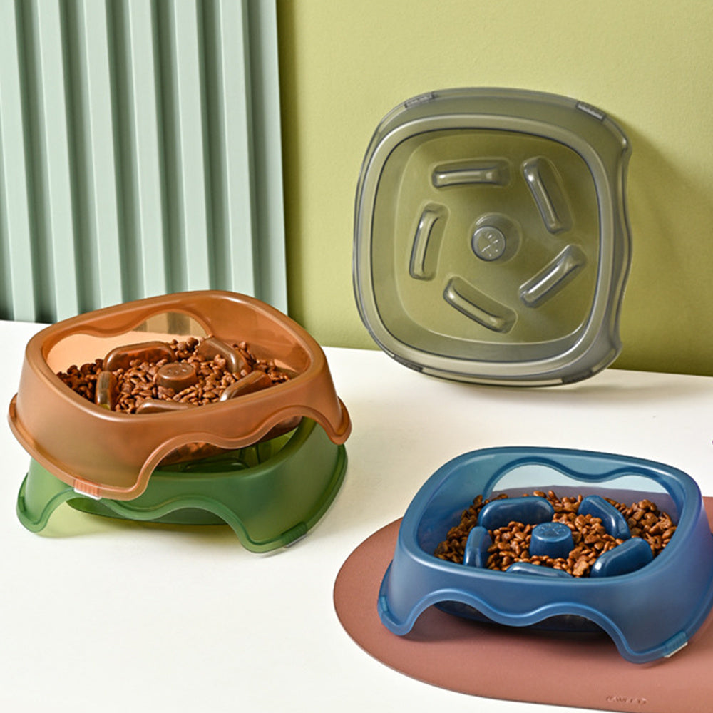 Slow Feeding Anti Choking Pet Water Bowl