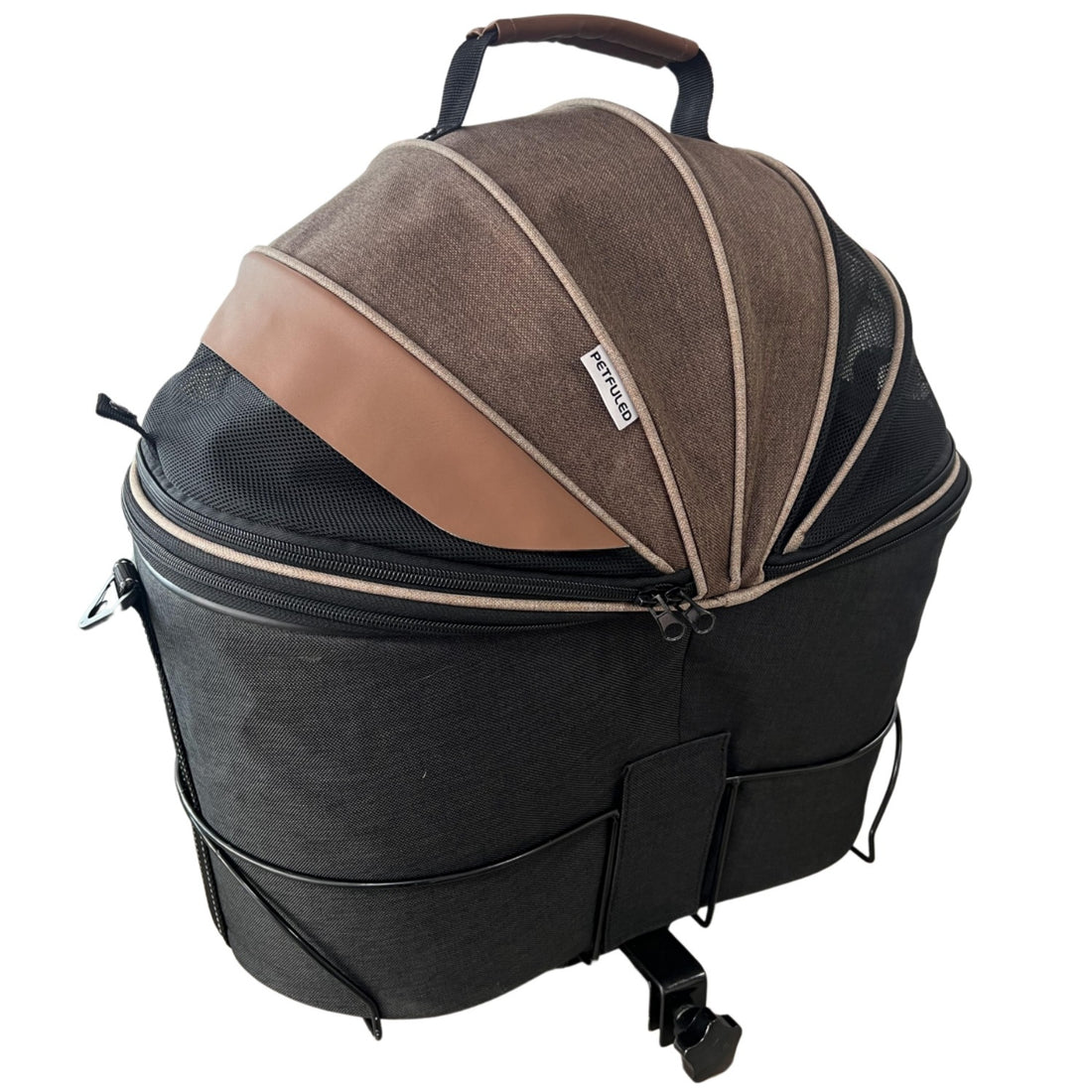 Foldable Canvas Pet Rear Seat Carrier Bag For Travel