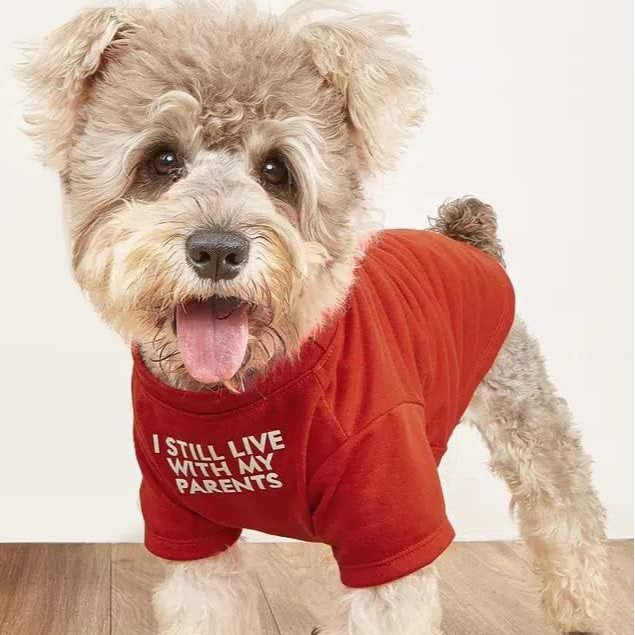 Round Neck Pet T-Shirt Casual Apparel