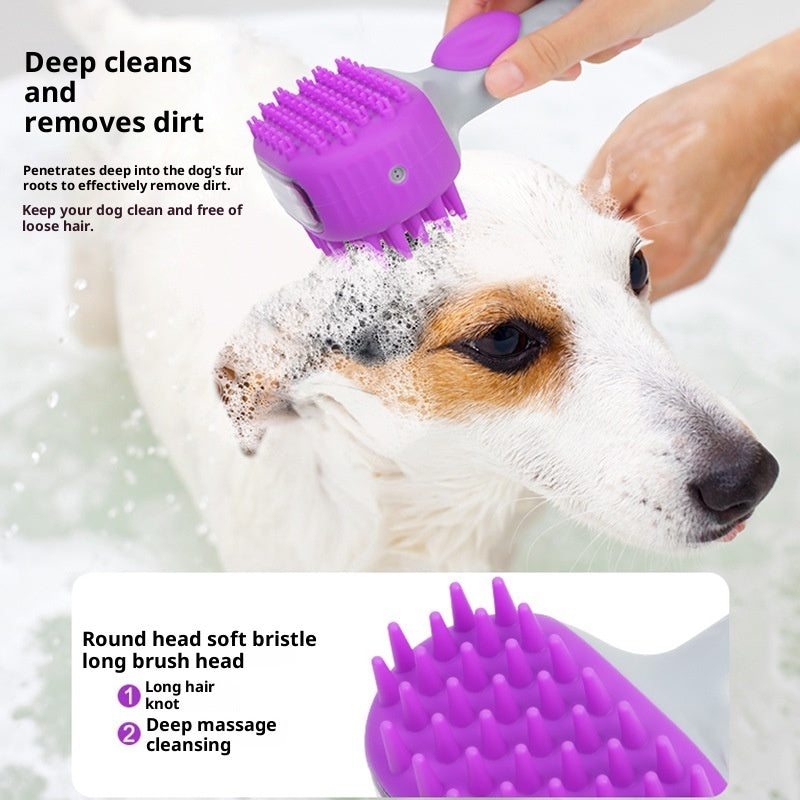 Pet Bath Brush For Hair Cleaning And Grooming Shower Use