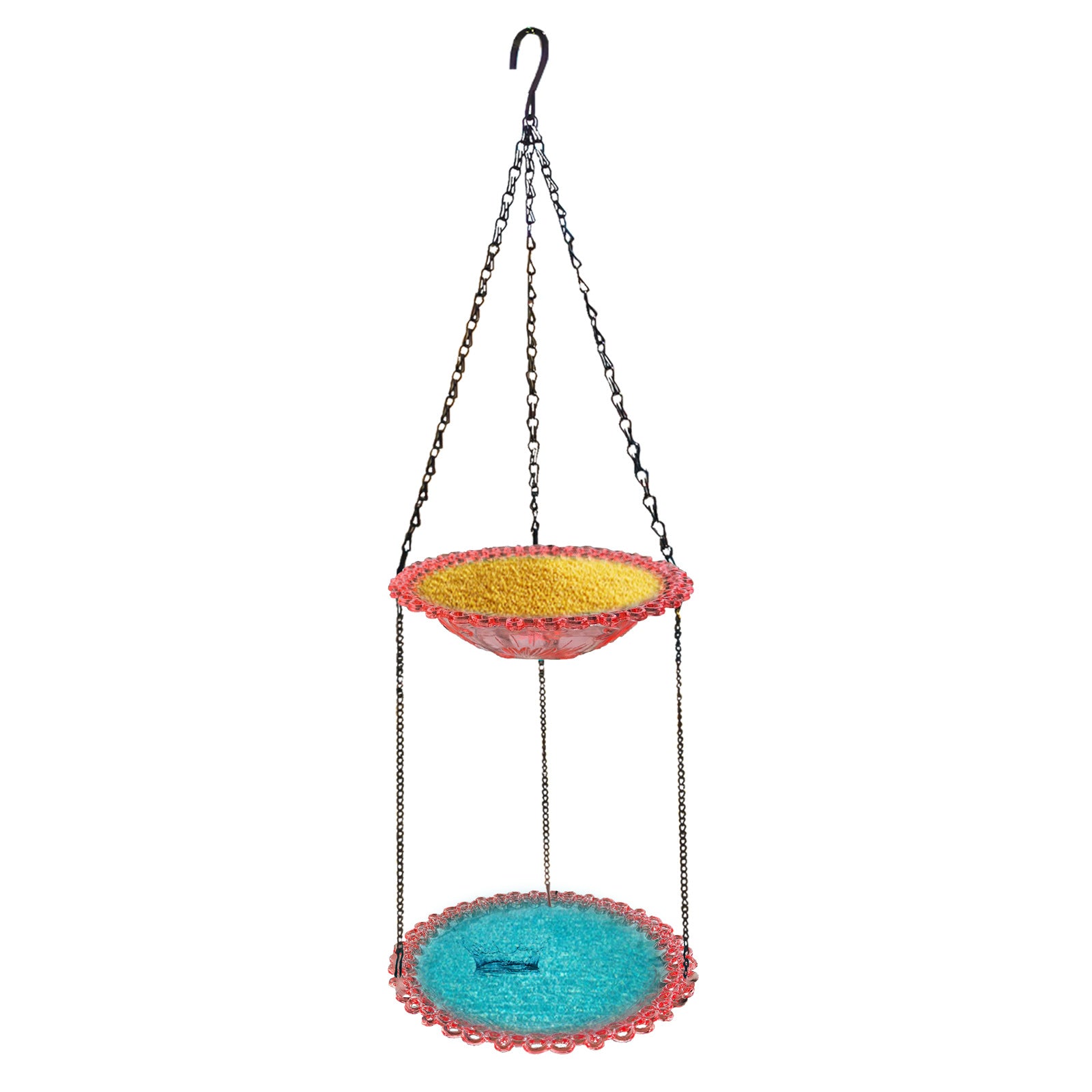 Double Outdoor Hanging Feeder Courtyard