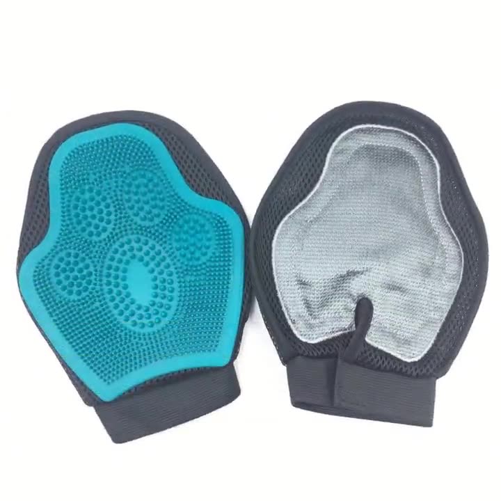 Silicone Horse Massage Grooming Gloves