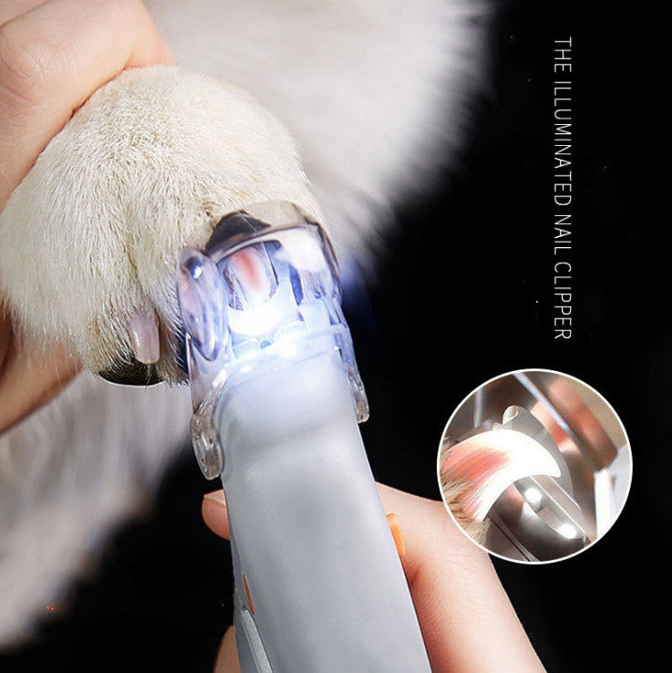 LED Light Glow Pet Nail Clippers For Precise Grooming