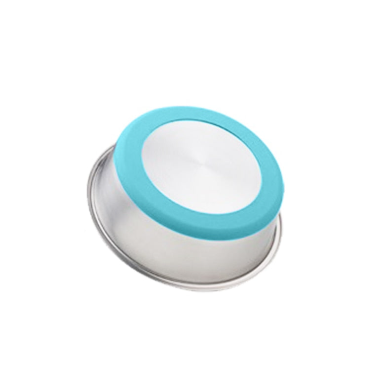Silicone Stainless Steel Pet Feeding Bowl For Food And Water