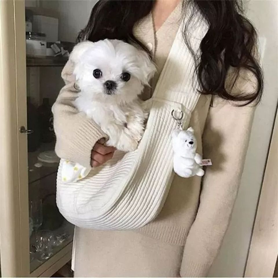 Breathable Canvas Handbag Style Pet Carrier Tote Bag
