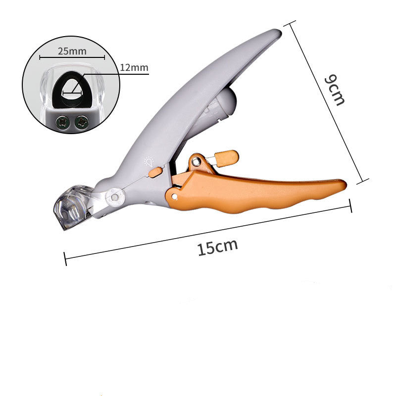 LED Light Glow Pet Nail Clippers For Precise Grooming