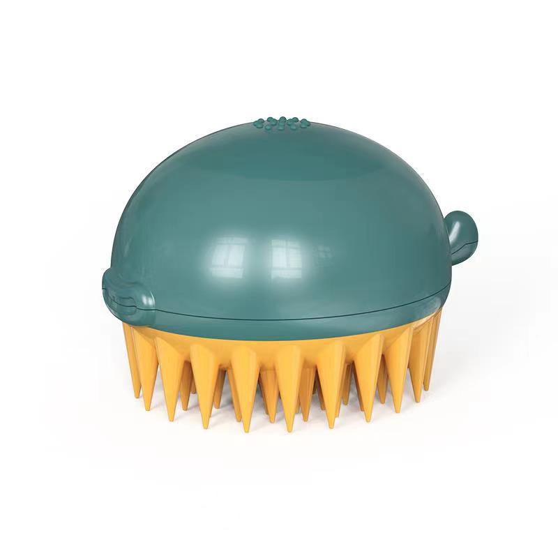 Refillable Pet Bath Brush Puffer Body Grooming Tool