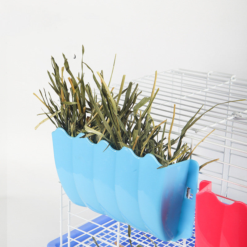 External Grass Rack Feeding Bowl Rabbit Cage Supplies
