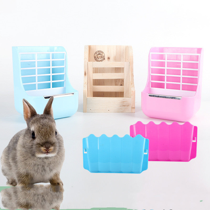 External Grass Rack Feeding Bowl Rabbit Cage Supplies