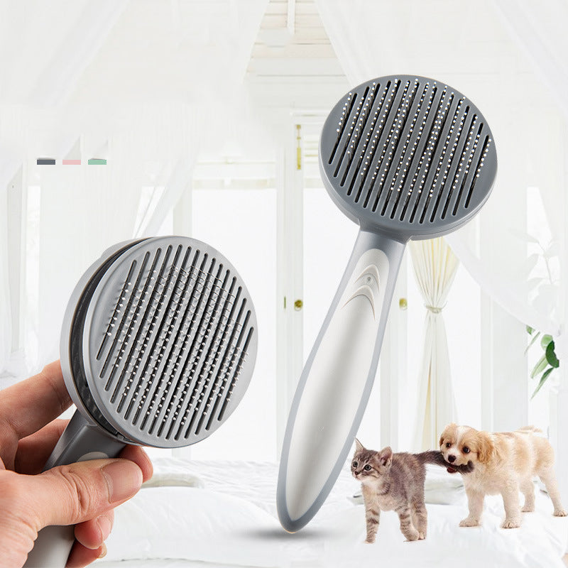 Pet Slicker Grooming Brush For Shedding Control And Easy Cleaning