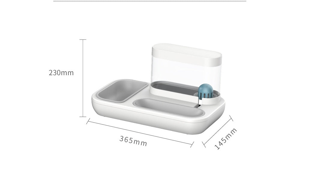 Automatic Pet Drinking Fountain 1.5L Capacity Feeder Bowl