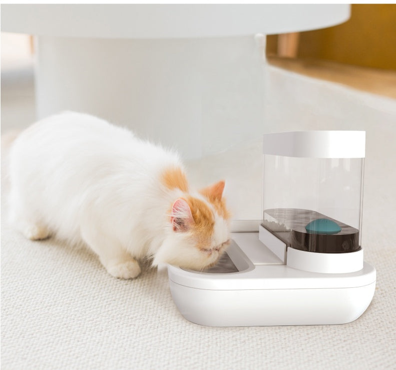 Automatic Pet Drinking Fountain 1.5L Capacity Feeder Bowl
