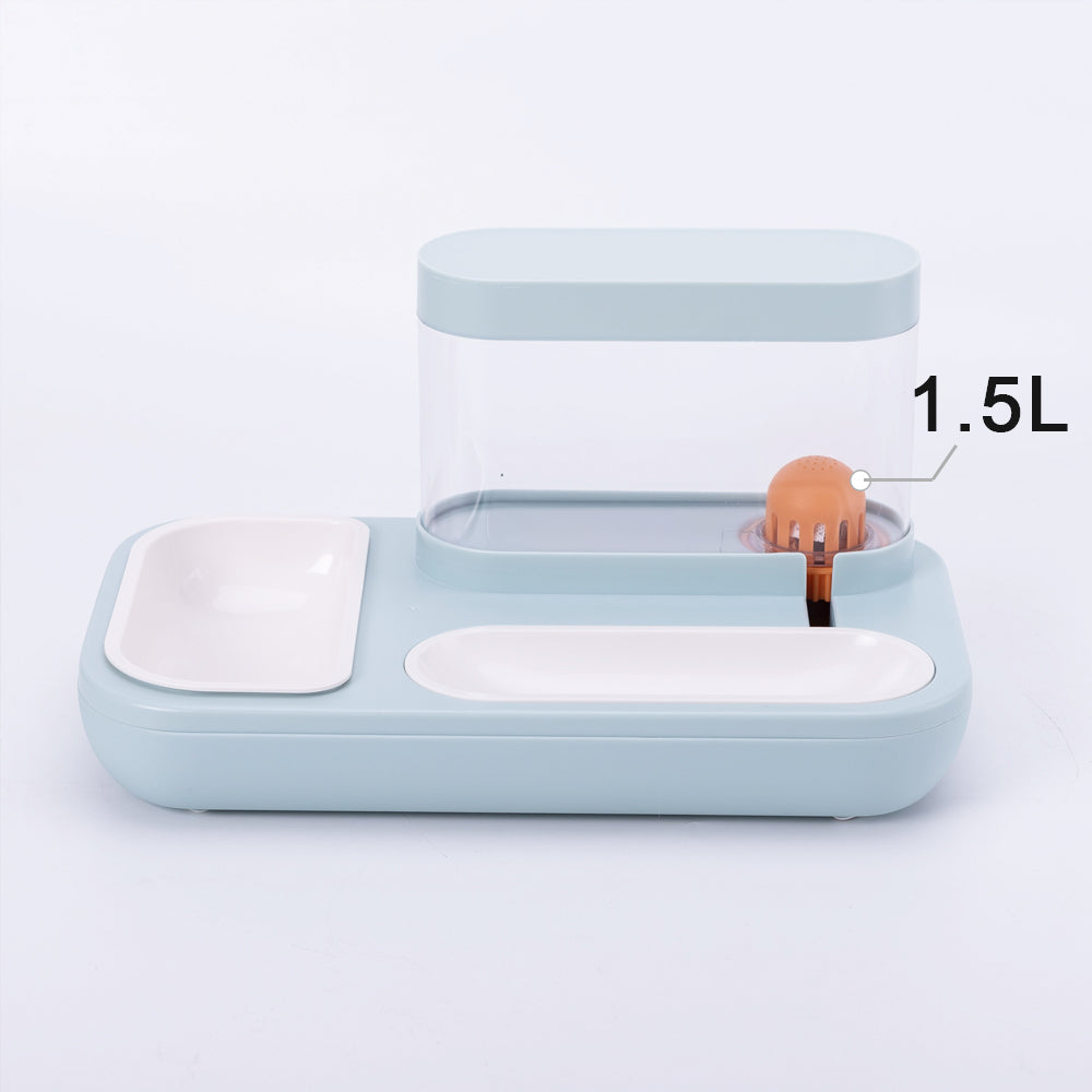 Automatic Pet Drinking Fountain 1.5L Capacity Feeder Bowl