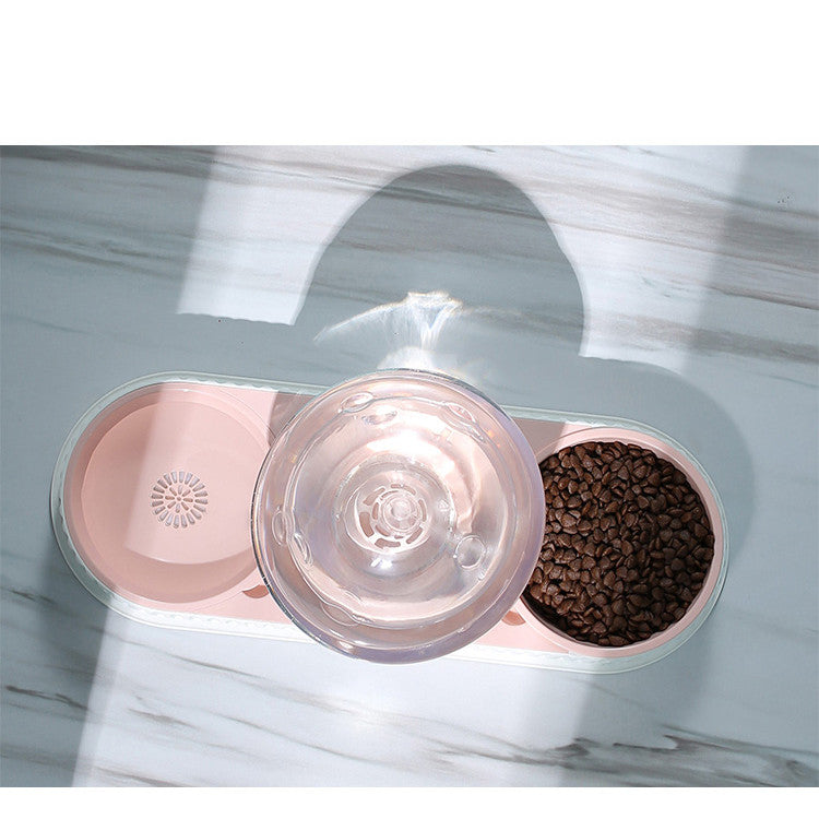 Automatic Plastic Pet Water And Food Dispenser Bowl