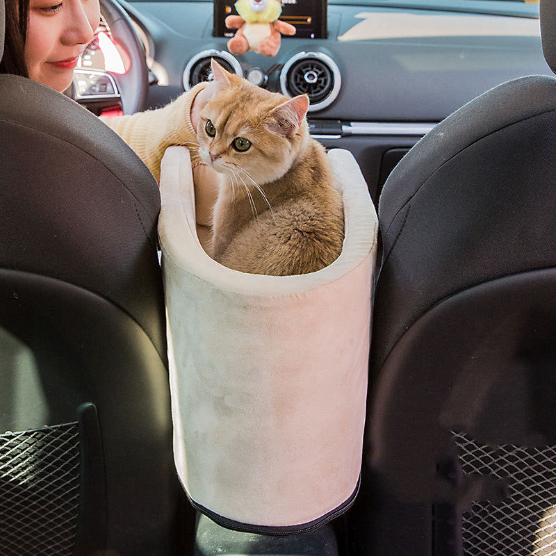 Portable Pet Travel Seat Carrier With Safety Protection
