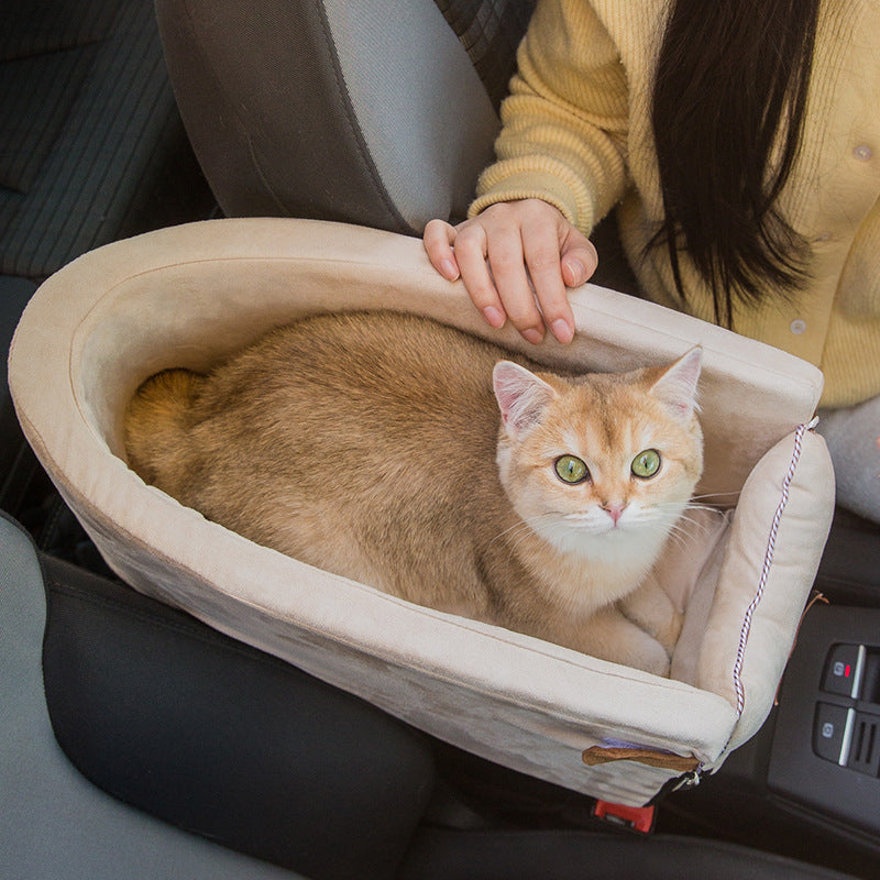 Portable Pet Travel Seat Carrier With Safety Protection