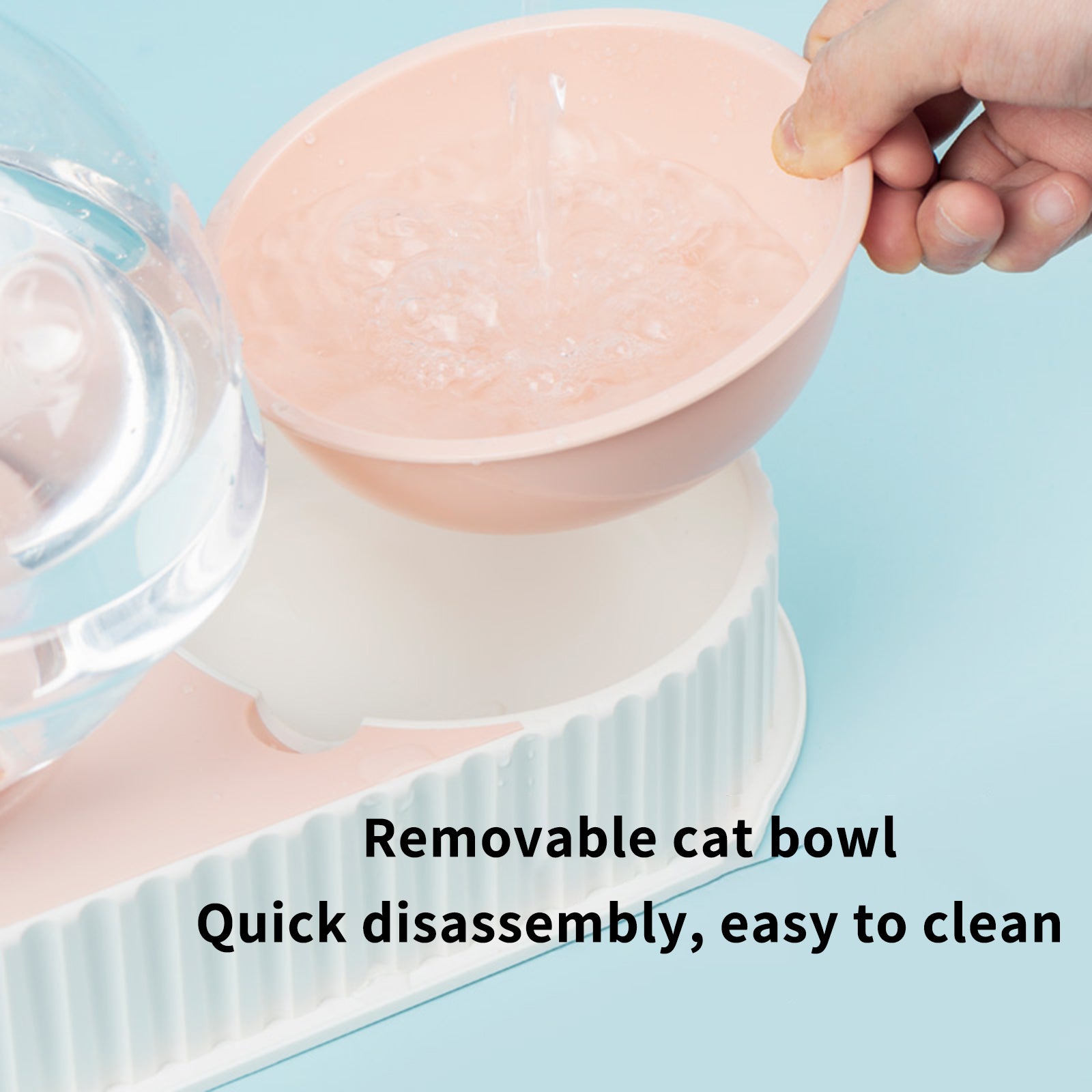 Automatic Plastic Pet Water And Food Dispenser Bowl