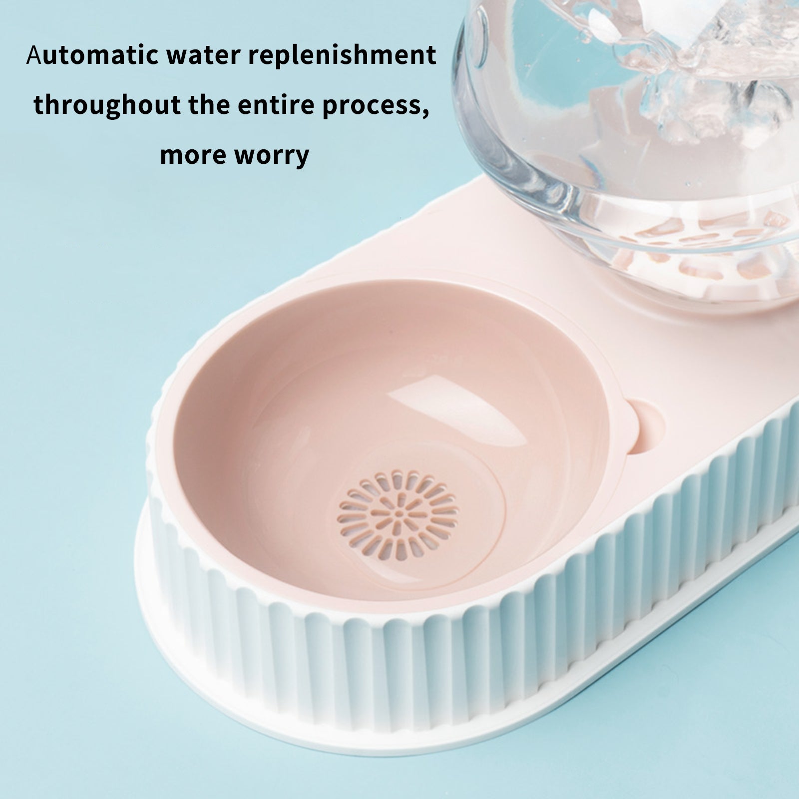 Automatic Plastic Pet Water And Food Dispenser Bowl