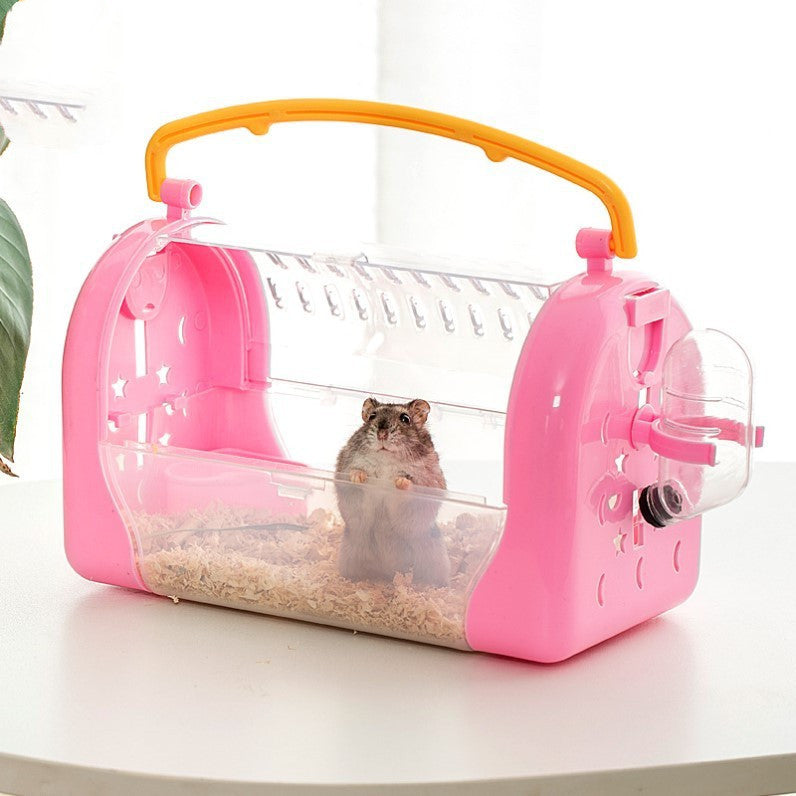 Portable Transparent Hamster Carry Cage Bag