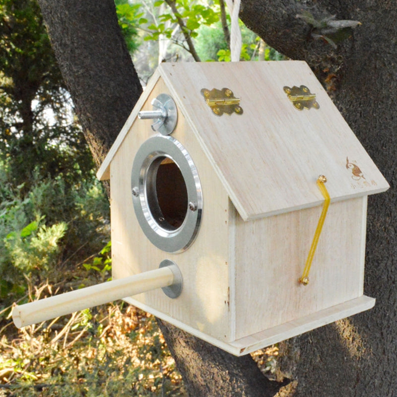 Round Bird Nest Breeding Box Outdoor Cage