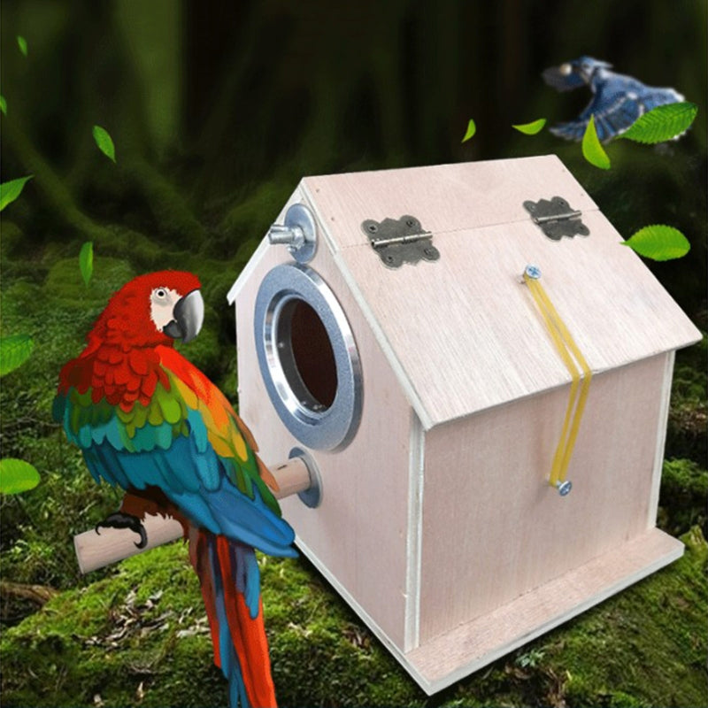 Round Bird Nest Breeding Box Outdoor Cage
