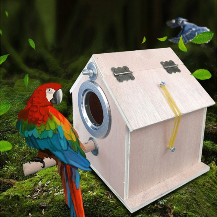 Round Bird Nest Breeding Box Outdoor Cage