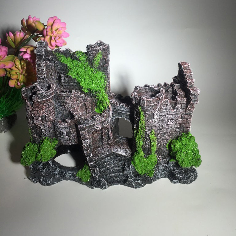 Aquarium Resin Castle Decoration