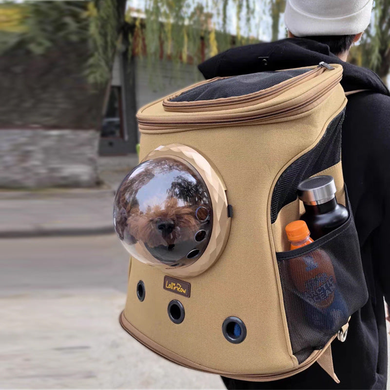 Portable Pet Carrier Backpack For Medium Travel Comfort