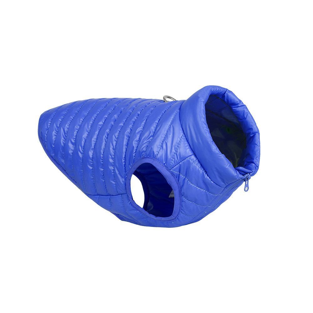 Autumn Winter Nylon Zipper Warm Pet Jacket