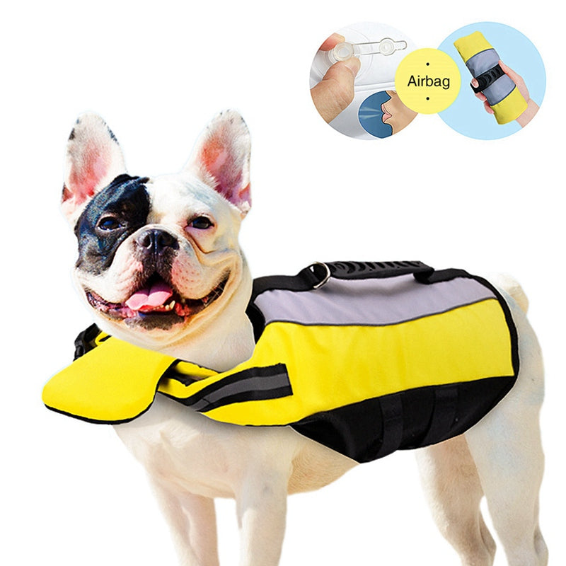 Pet Reflective Nylon Airbag Safety Life Jacket Vest