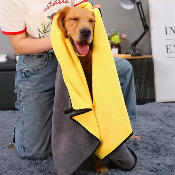 Super Absorbent Quick-Drying Pet Bath Towel For Grooming
