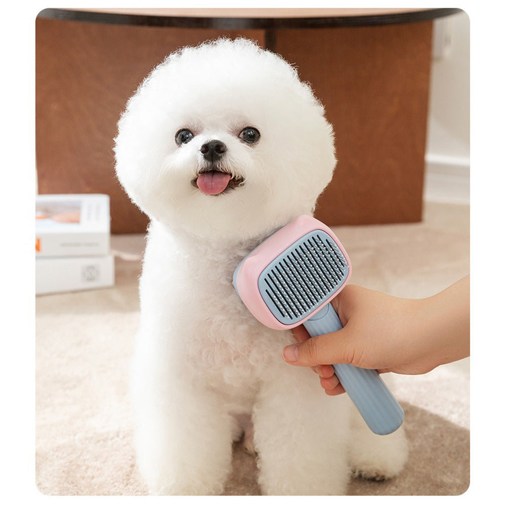 Pet Deshedding Grooming Brush For Hair Reduction And Care