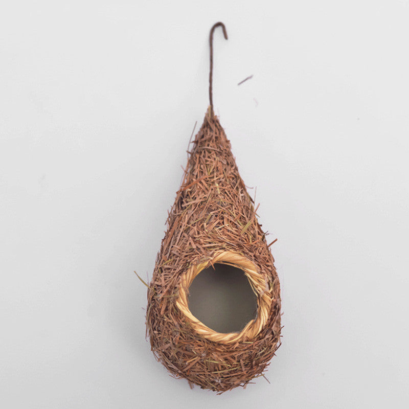 Outdoor Straw Bird Nest Cage