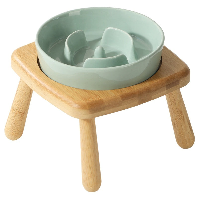 Ceramic Pet Slow Feeding Anti-Choking Tip-Proof Bowl