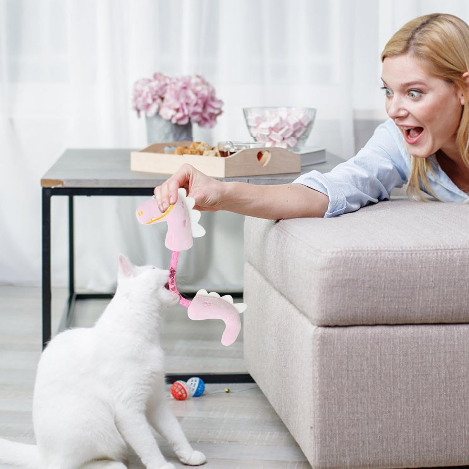Catnip Rope Chew And Teeth Cleaning Interactive Pet Toy