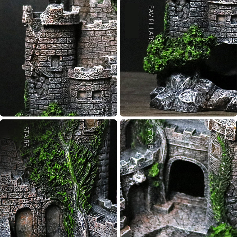 Aquarium Resin Castle Decoration