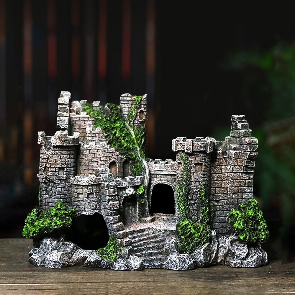 Aquarium Resin Castle Decoration
