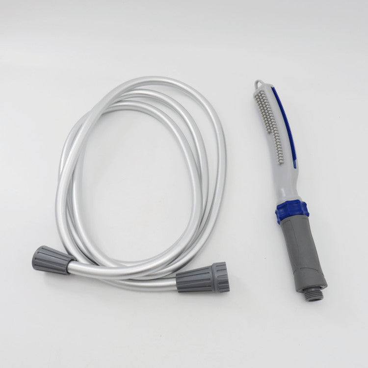 Pet Shower Bath Brush With Water Hose Cleaning Tool