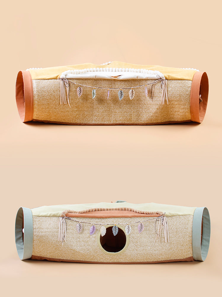 Interactive Pet Tunnel Roll Drilling Play Toy