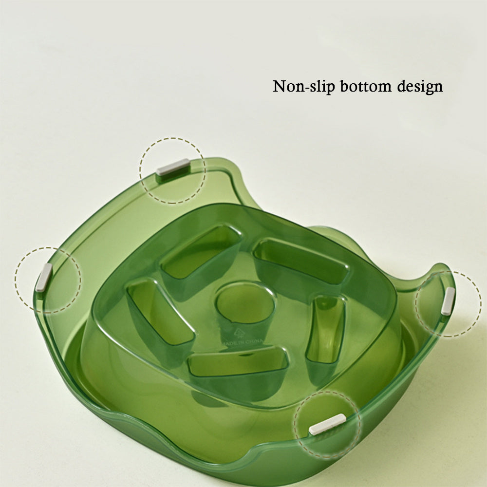 Slow Feeding Anti Choking Pet Water Bowl