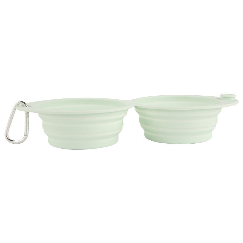 Foldable Silicone Portable Outdoor Pet Feeding Bowl