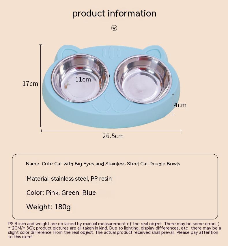 Pet Feeding And Drinking Bowl For Food And Water