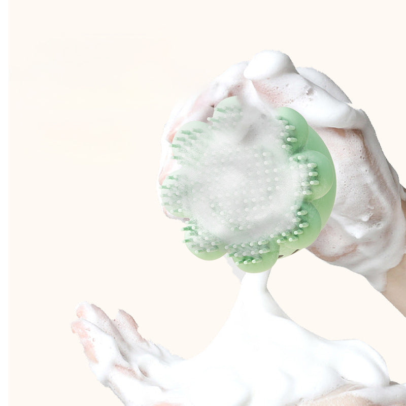 Pet Silicone Bath Massage Brush With Body Wash
