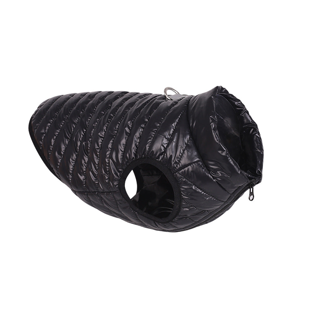 Autumn Winter Nylon Zipper Warm Pet Jacket