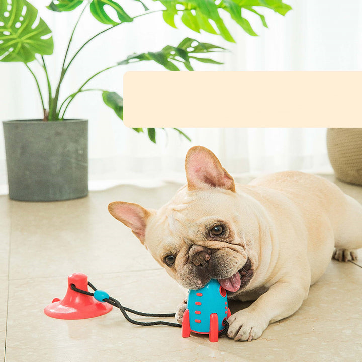 Rocket Shaped Treat Dispensing Bite Resistant Pet Toy