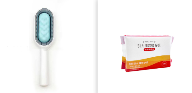 Pet Grooming Dematting Brush For Hair Removal And Cleaning Tool