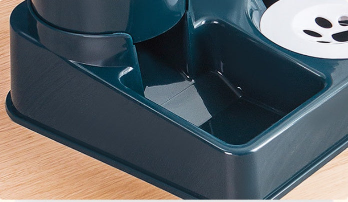 Automatic Pet Food And Water Feeding Bowl Combined Device