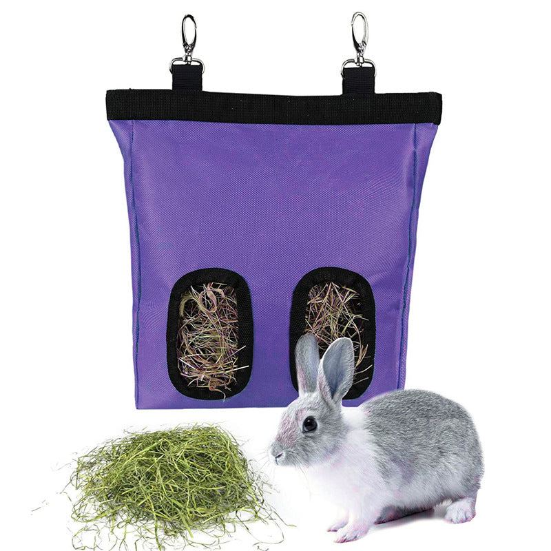 Hanging Small Pet Hay Feeder Storage Bag