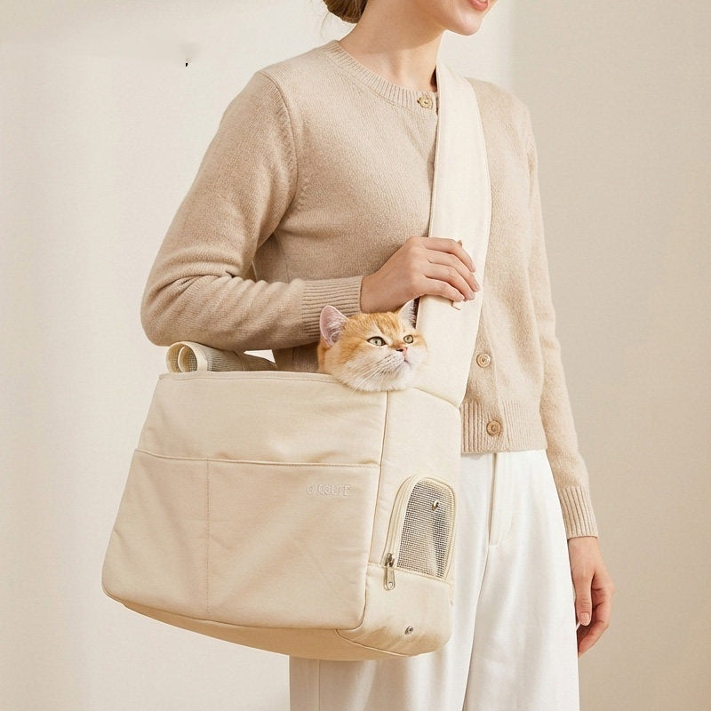 Portable Pet Carrier For Outdoor Travel Comfort