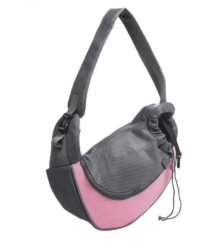 Outdoor Mesh Pet Carrier Shoulder Bag For Travel Comfort